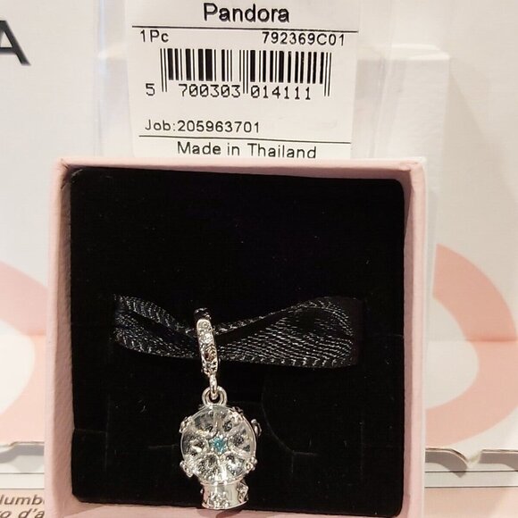 AUTH PANDORA STERLING SILVER 2022 XMAS RELEASE SNOWFLAKE SNOWGLOBE 792369C01 - Picture 1 of 12